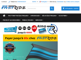 'fastride.fr' screenshot
