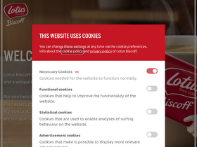 'lotusbiscoff.com' screenshot