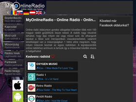 'myonlineradio.hu' screenshot