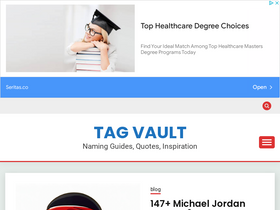 'tagvault.org' screenshot