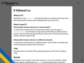 'sharedrop.io' screenshot