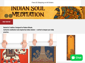 indiansoulmeditation.com homepage screenshot