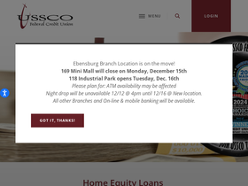 'usscofcu.org' screenshot