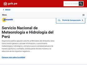 'senamhi.gob.pe' screenshot