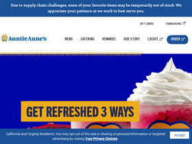 'auntieannes.com' screenshot