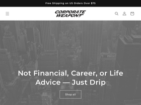 corporateweapon.com homepage screenshot
