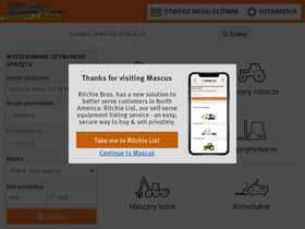 'mascus.pl' screenshot