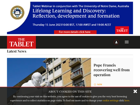 'thetablet.co.uk' screenshot
