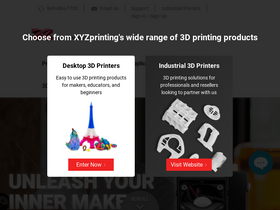 'xyzprinting.com' screenshot