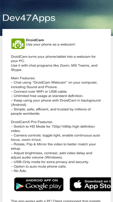 Droidcam softonic best sale