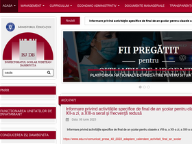 'isj-db.ro' screenshot