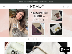 cedanoboutique.com homepage screenshot