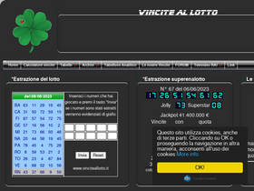 'vinciteallotto.it' screenshot