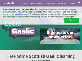 'learngaelic.scot' screenshot