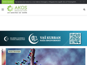'akos.ba' screenshot