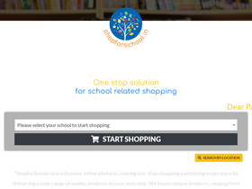 'shopforschool.in' screenshot