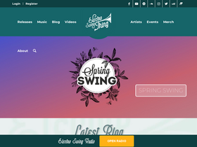 'electroswingthing.com' screenshot