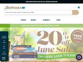 'artscroll.com' screenshot