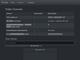 'cytube.xyz' screenshot