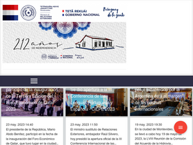 'mre.gov.py' screenshot