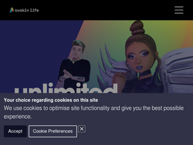 'avakin.com' screenshot