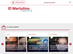 'elmartutino.cl' screenshot