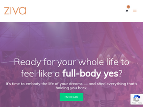 'zivameditation.com' screenshot