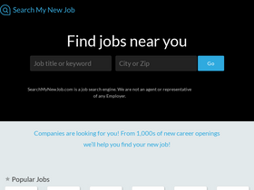 'searchmynewjob.com' screenshot