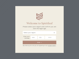 'spiritleaf.ca' screenshot