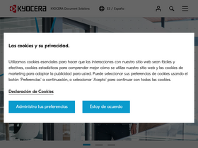 'kyoceradocumentsolutions.es' screenshot