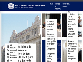 'cpacf.org.ar' screenshot