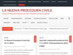 'lanuovaproceduracivile.com' screenshot