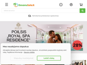'dovanusala.lt' screenshot