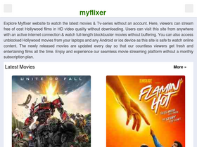 'myflixer.life' screenshot