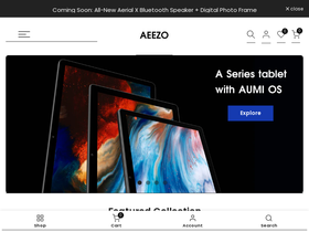 aeezo.com homepage screenshot