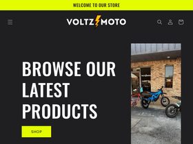 voltz-moto.com homepage screenshot