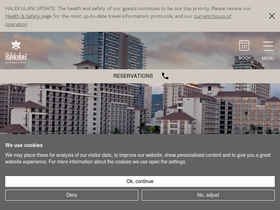 'halekulani.com' screenshot