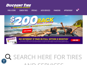'discounttirecenters.com' screenshot