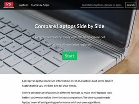 'laptopvslaptop.com' screenshot
