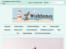 wishbonespet.com homepage screenshot