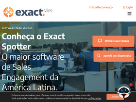 'exactsales.com.br' screenshot