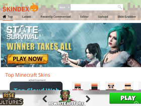 'minecraftskins.com' screenshot