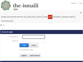 'theismailiusa.org' screenshot