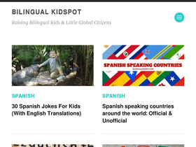 'bilingualkidspot.com' screenshot