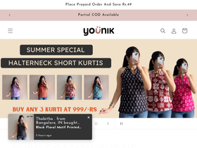 younik.in homepage screenshot