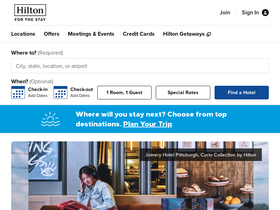 'hiltonhotels.com' screenshot