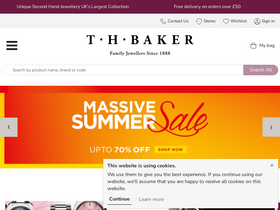 'thbaker.co.uk' screenshot