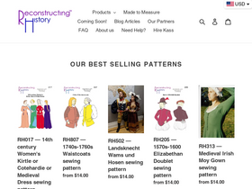 'reconstructinghistory.com' screenshot