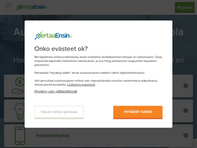 'vertaaensin.fi' screenshot