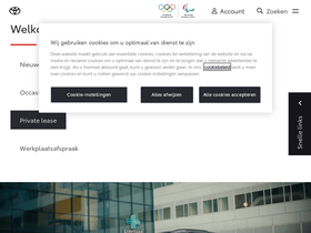 'toyota.nl' screenshot
